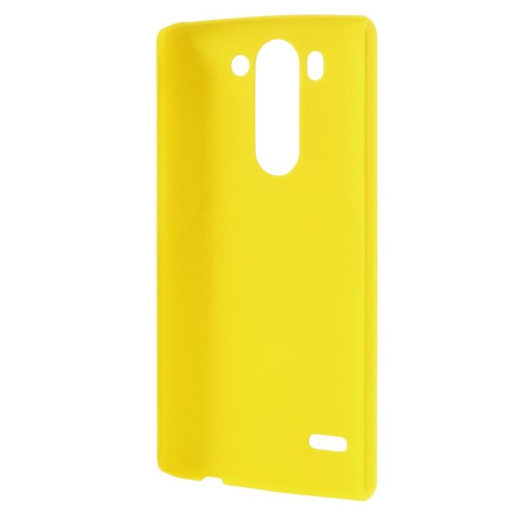 Пластиковая накладка Deexe Hard Shell для LG G3s (D724) - Yellow: фото 3 з 6