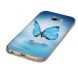 Силіконовий (TPU) чохол Deexe LumiCase для Samsung Galaxy A3 2017 (A320) - Blue Butterfly (121334L). Фото 3 з 5