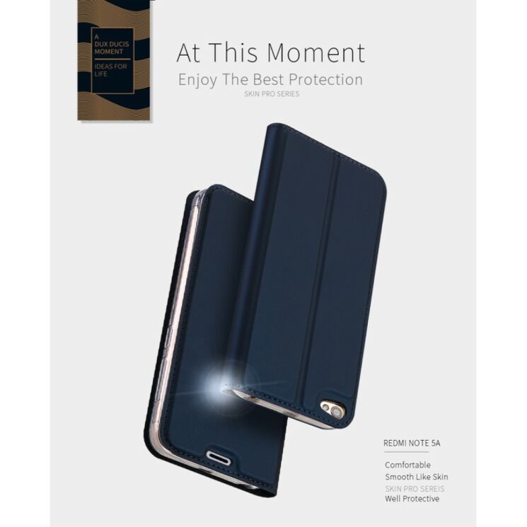 Чехол-книжка DUX DUCIS Skin Pro для Xiaomi Redmi Note 5A - Dark Blue: фото 11 из 25