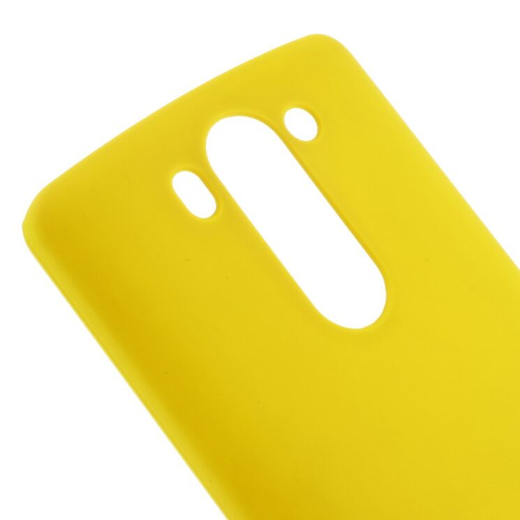 Пластиковая накладка Deexe Hard Shell для LG G3s (D724) - Yellow: фото 5 из 6