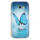 Силіконовий (TPU) чохол Deexe LumiCase для Samsung Galaxy A3 2017 (A320) - Blue Butterfly (121334L). Фото 2 з 5