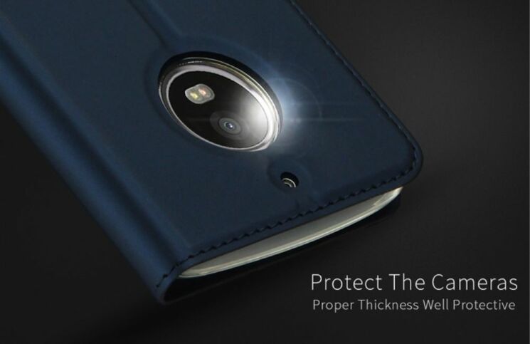 Чохол-книжка DUX DUCIS Skin Pro для Motorola Moto E4 - Dark Blue: фото 8 з 11