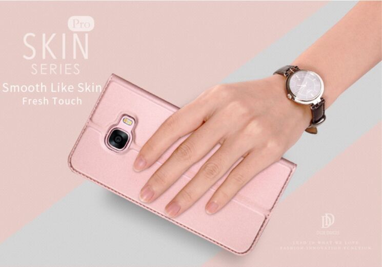 Чохол-книжка DUX DUCIS Skin Pro для Samsung Galaxy J5 Prime - Rose Gold: фото 7 з 15
