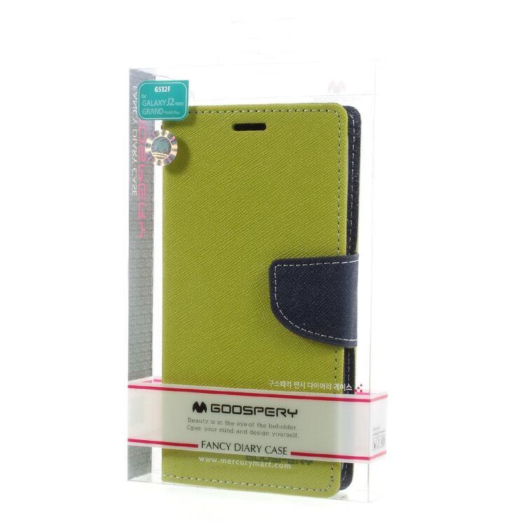 Чохол-книжка MERCURY Fancy Diary для Samsung Galaxy J2 Prime (G532) - Green: фото 7 з 7