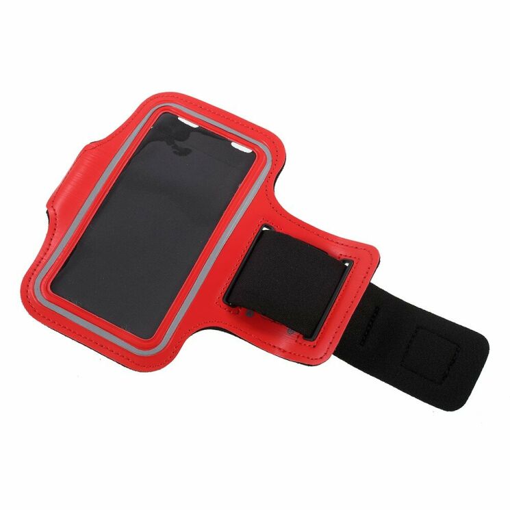 Чохол на руку Deexe Running Sports для смартфонів шириною до 67мм - Red: фото 3 з 3