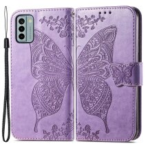 Чехол UniCase Butterfly для Nokia G22 - Light Purple: фото 1 из 8