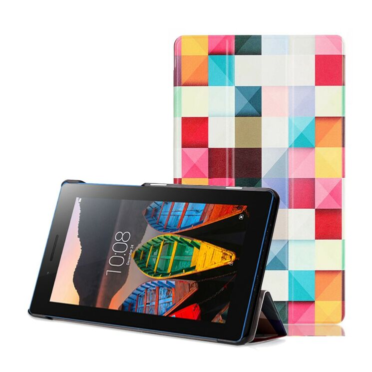 Чехол UniCase Life Style для Lenovo Tab 3 710F/710L - Colorful Checks: фото 1 из 6