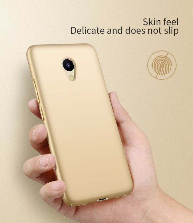 Пластиковый чехол Deexe Edge Case для Meizu M5 - Gold: фото 6 из 10