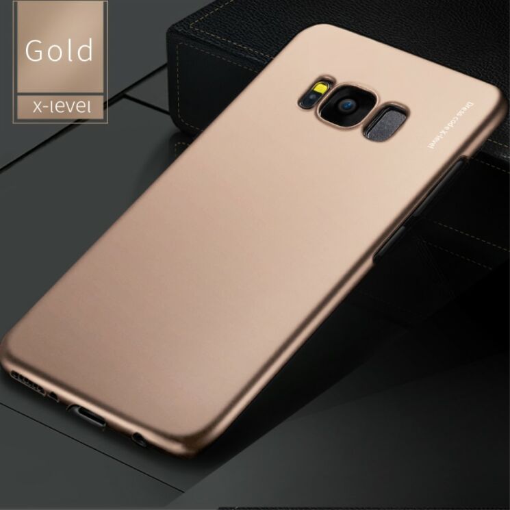 Пластиковый чехол X-LEVEL Slim для Samsung Galaxy S8 (G950) - Gold: фото 1 из 11