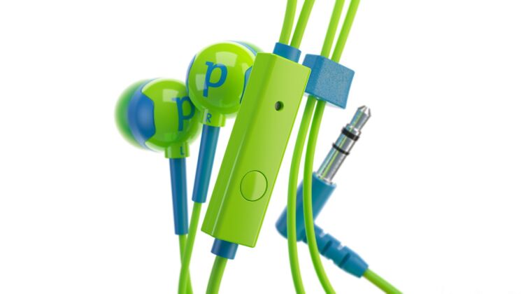 Проводная стерео-гарнитура Pixus Ear One - Green: фото 3 з 14