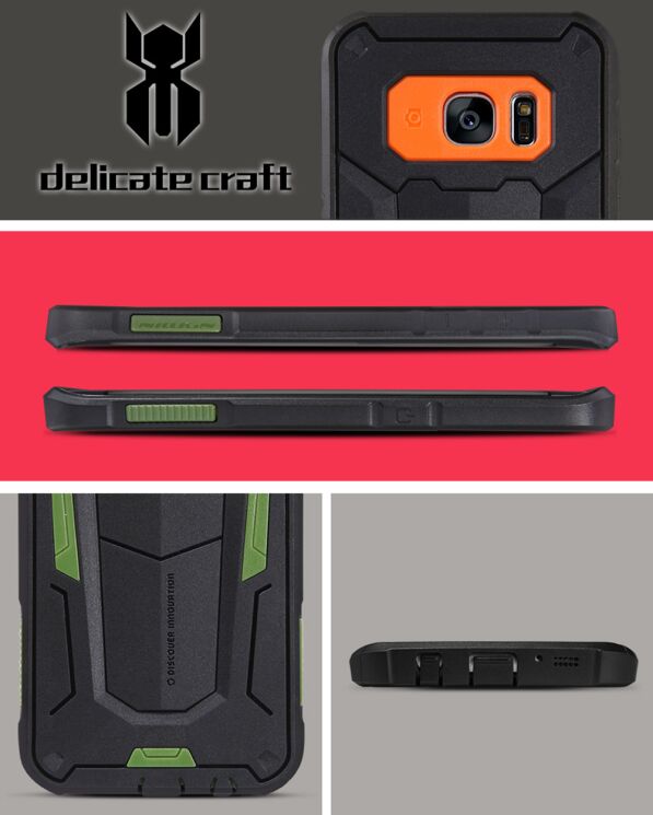 Защитная накладка NILLKIN Defender II для Samsung Galaxy S7 edge (G935) - Orange: фото 13 из 15