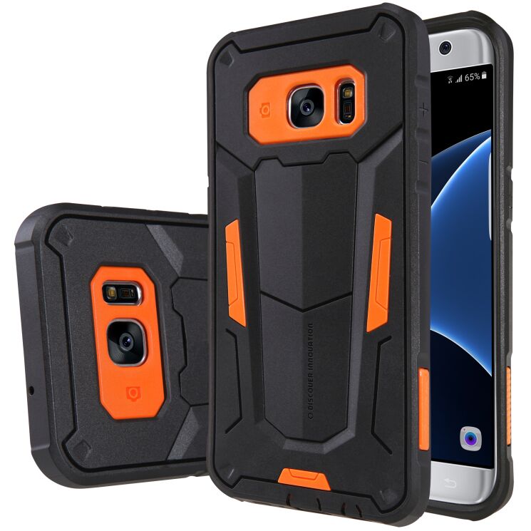Защитная накладка NILLKIN Defender II для Samsung Galaxy S7 edge (G935) - Orange: фото 1 из 15