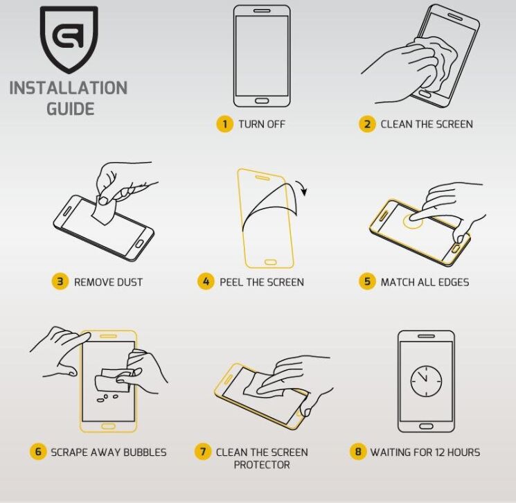Захисне скло ArmorStandart 3D Curved для Samsung Galaxy S8 Plus - Gold: фото 7 з 7