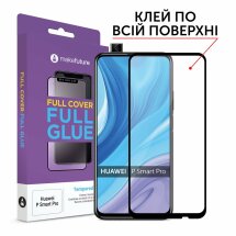 Защитное стекло MakeFuture FullGlue Cover для Huawei P Smart Pro - Black: фото 1 из 5