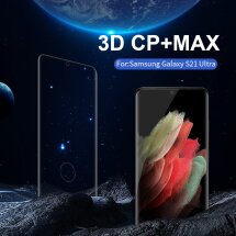 Захисне скло NILLKIN 3D CP+ MAX для Samsung Galaxy S21 Ultra (G998) - Black: фото 1 з 19