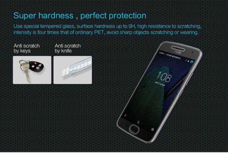 Защитное стекло NILLKIN Amazing H для Motorola Moto G5 Plus: фото 3 из 12
