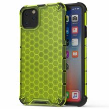 Захисний чохол Deexe Honeycomb Series для Apple iPhone 11 - Green: фото 1 з 5