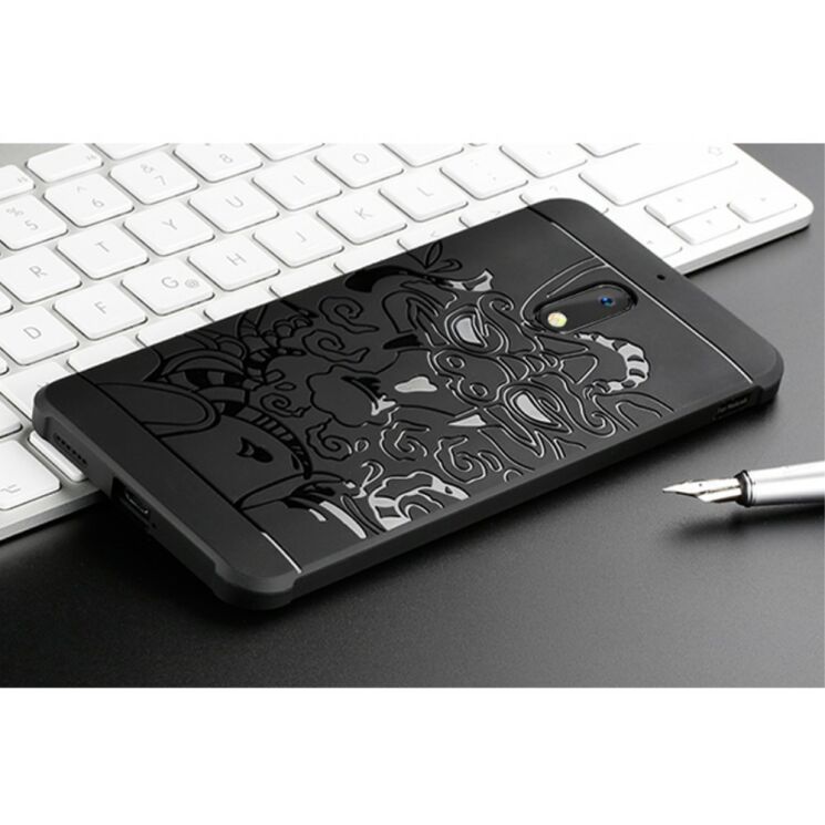 Захисний чохол UniCase Dragon Style для Nokia 6 - Black: фото 3 з 3