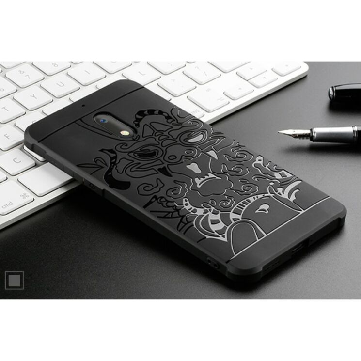 Защитный чехол UniCase Dragon Style для Nokia 6 - Black: фото 2 из 3