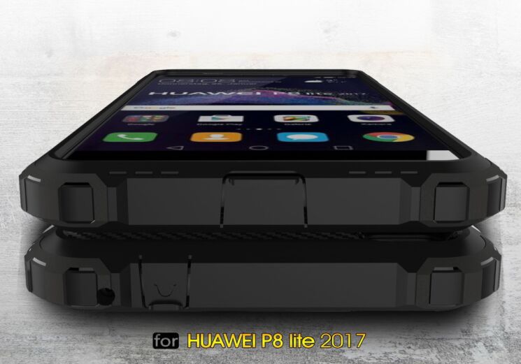 Захисний чохол UniCase Rugged Guard для Huawei P8 Lite (2017) - Black: фото 6 з 7