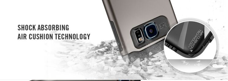 Чохол SGP Slim Armor для Samsung Galaxy S6 (G920) - Gray: фото 13 з 14