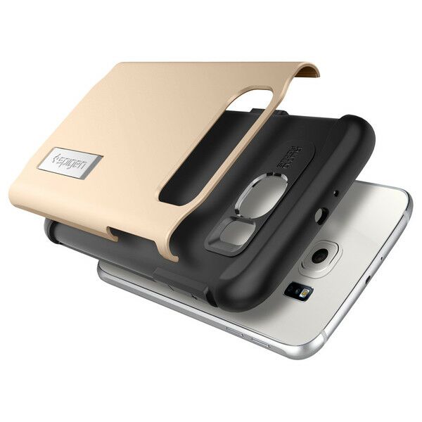 Чохол SGP Slim Armor для Samsung Galaxy S6 (G920) - Gold: фото 2 з 14