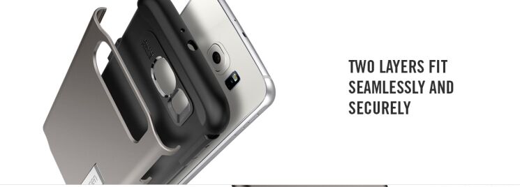 Чехол SGP Slim Armor для Samsung Galaxy S6 (G920) - Gold: фото 12 из 14