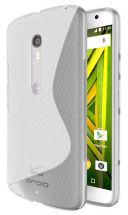 Силиконовая накладка Deexe S Line для Motorola Moto X Play - Gray: фото 1 з 1