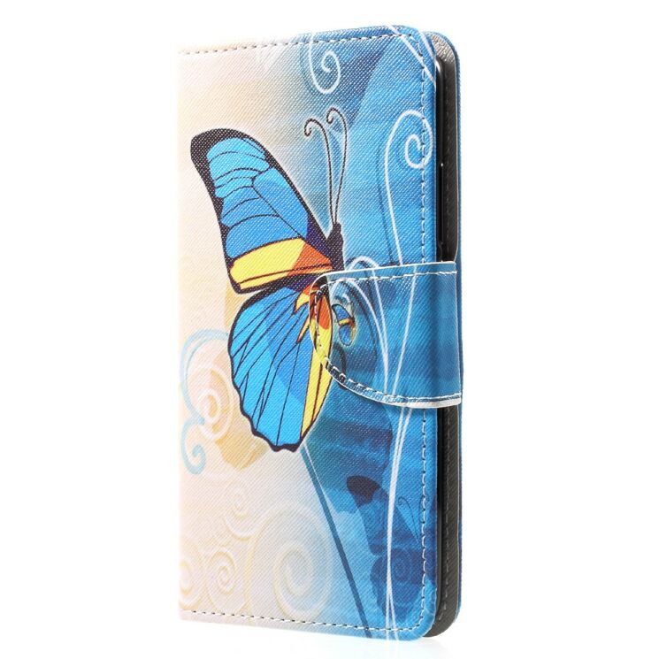 Чехол-книжка Deexe Color Wallet для Huawei Y7 - Blue Butterfly: фото 3 из 6