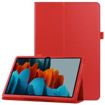 Чохол Deexe Folder Style для Samsung Galaxy Tab S7 Plus (T970/975) / S8 Plus (T800/806) - Red: фото 1 з 7