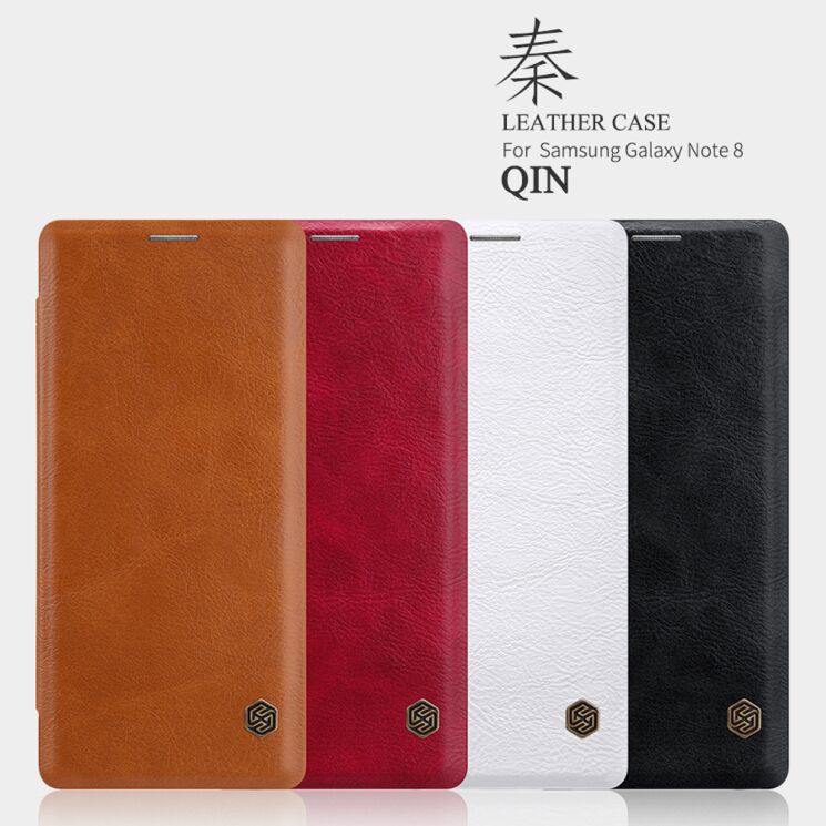 Чехол-книжка NILLKIN Qin Series для Samsung Galaxy Note 8 (N950) - Red: фото 7 из 15