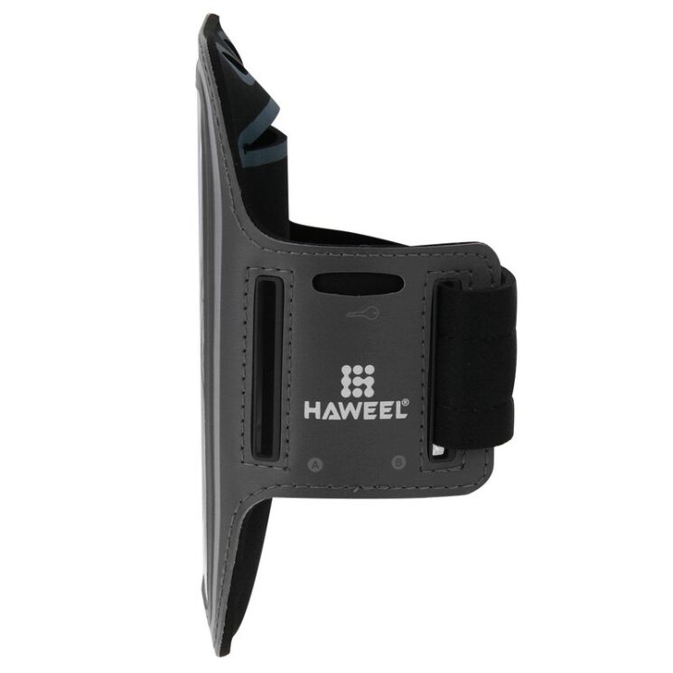 Чохол на руку HAWEEL Sport Armband для смартфонів шириною до 80 мм - Black: фото 2 з 10