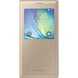 Чохол S View Cover для Samsung Galaxy A7 (A700) EF-CA700BCEGRU - Gold: фото 2 з 5