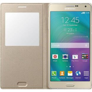 Чохол S View Cover для Samsung Galaxy A7 (A700) EF-CA700BCEGRU - Gold: фото 3 з 5