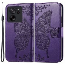 Чехол UniCase Butterfly Pattern для Xiaomi 13T / 13T Pro - Purple: фото 1 из 9