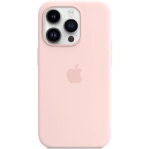 Оригинальный чехол Silicone Case with MagSafe для Apple iPhone 14 Pro (MPTH3) - Chalk Pink: фото 1 из 6