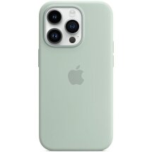 Оригинальный чехол Silicone Case with MagSafe для Apple iPhone 14 Pro (MPTL3) - Succulent: фото 1 из 6