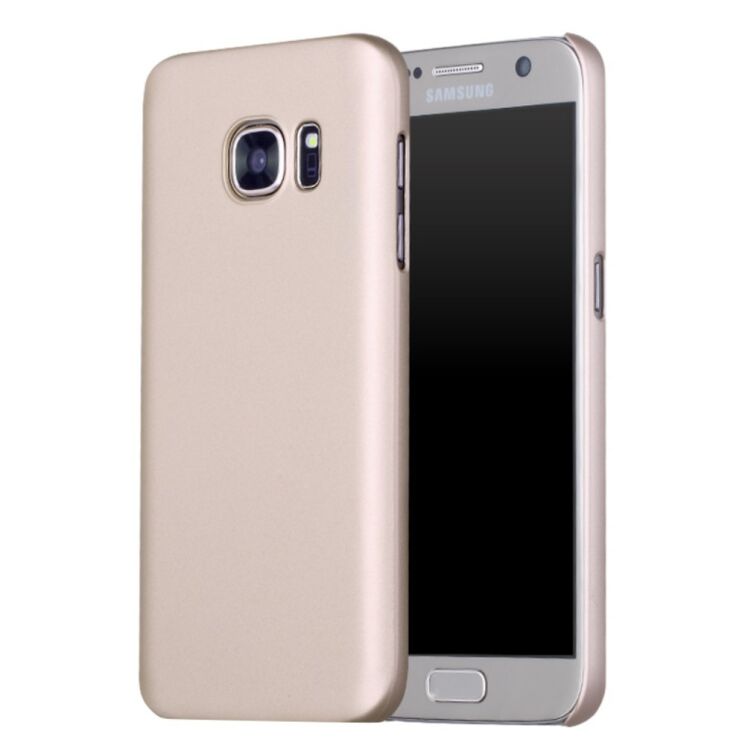 Пластиковый чехол X-LEVEL Slim для Samsung Galaxy S7 (G930) - Gold: фото 1 из 5