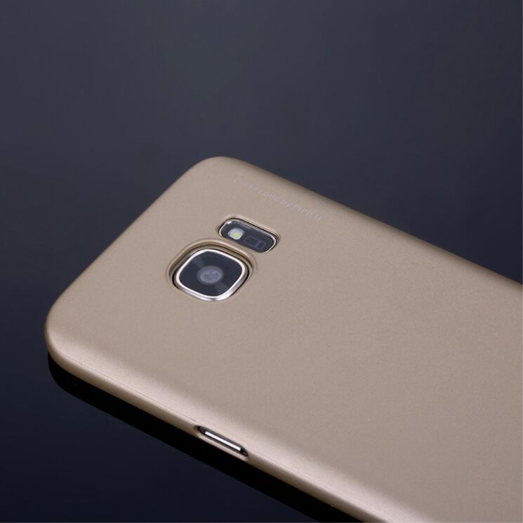 Пластиковый чехол X-LEVEL Slim для Samsung Galaxy S7 (G930) - Gold: фото 4 из 5