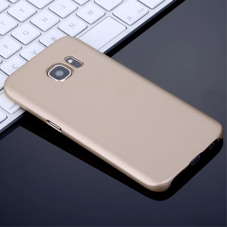 Пластиковий чохол X-LEVEL Slim для Samsung Galaxy S7 (G930) - Gold: фото 2 з 5