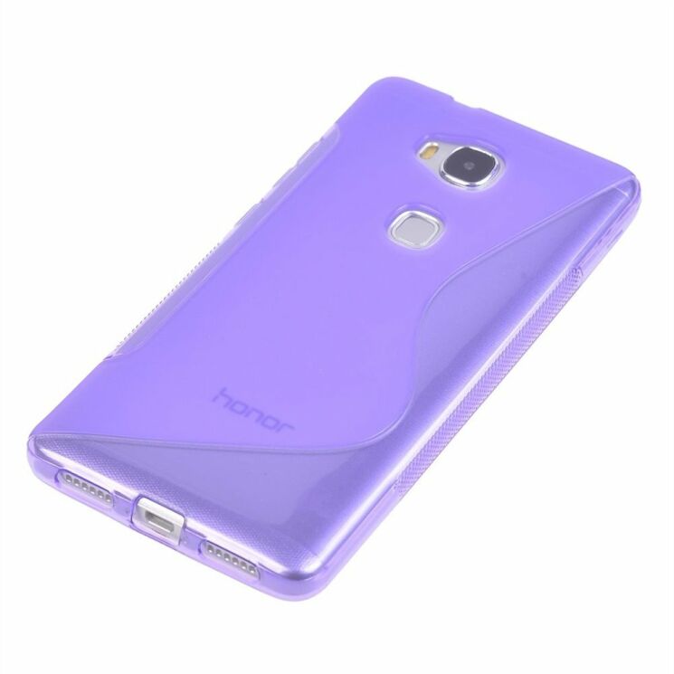 Силиконовый чехол Deexe S Line для Huawei GR5 - Purple: фото 2 из 4
