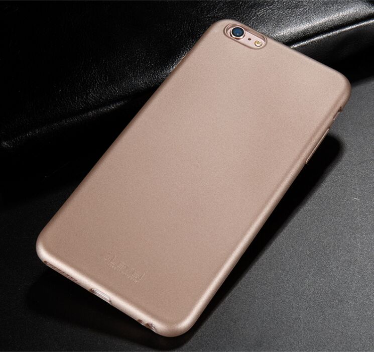 Силиконовый (TPU) чехол X-LEVEL Matte для iPhone 6/6s - Gold: фото 1 из 9