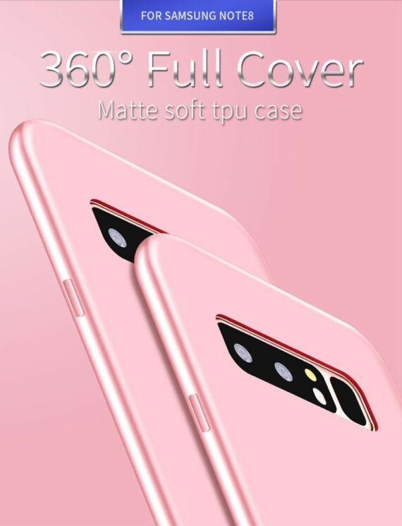 Силиконовый (TPU) чехол X-LEVEL Matte для Samsung Galaxy Note 8 (N950) - Pink: фото 2 из 9