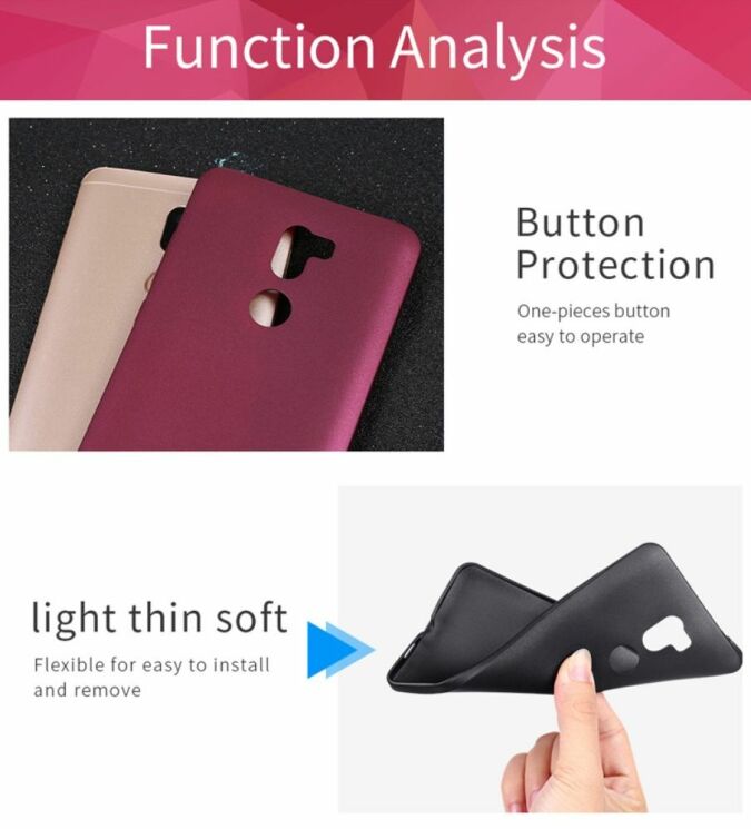 Силіконовий (TPU) чохол X-LEVEL Matte для Xiaomi Mi 5s  Plus- Black: фото 14 з 15
