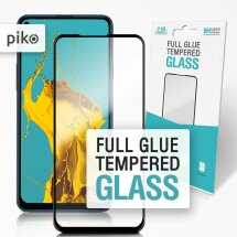 Захисне скло Piko Full Glue для Samsung Galaxy A21s (A217) + ГЕЛЬ - Black: фото 1 з 4