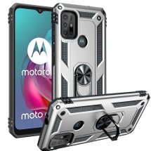 Защитный чехол Deexe Armor Case для Motorola Moto G10 / Moto G20 / Moto G30 - Silver: фото 1 из 5