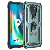 Захисний чохол Deexe Armor Case для Motorola Moto G9 Play / Moto E7 Plus - Dark Green: фото 1 з 7