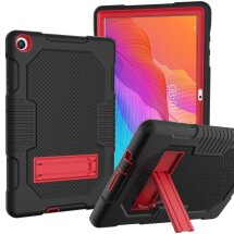 Захисний чохол Deexe Color Kickstand для Huawei MatePad T10s / T10 - Black / Rose: фото 1 з 2