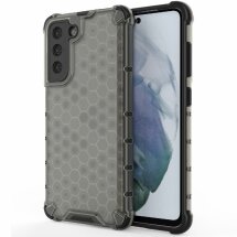 Защитный чехол Deexe Honeycomb Series для Samsung Galaxy S21 FE (G990) - Black: фото 1 из 6