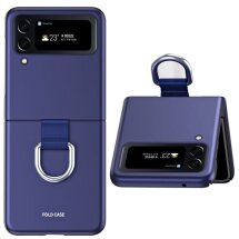Защитный чехол Deexe Ring Case для Samsung Galaxy Flip 4 - Sapphire: фото 1 из 8